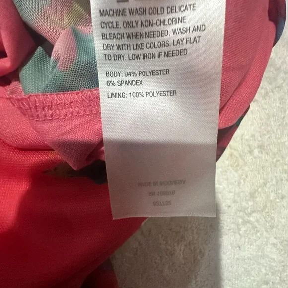 NWT SIZE S G by Giuliana Pink Floral Crop Top - Picture 6 of 6